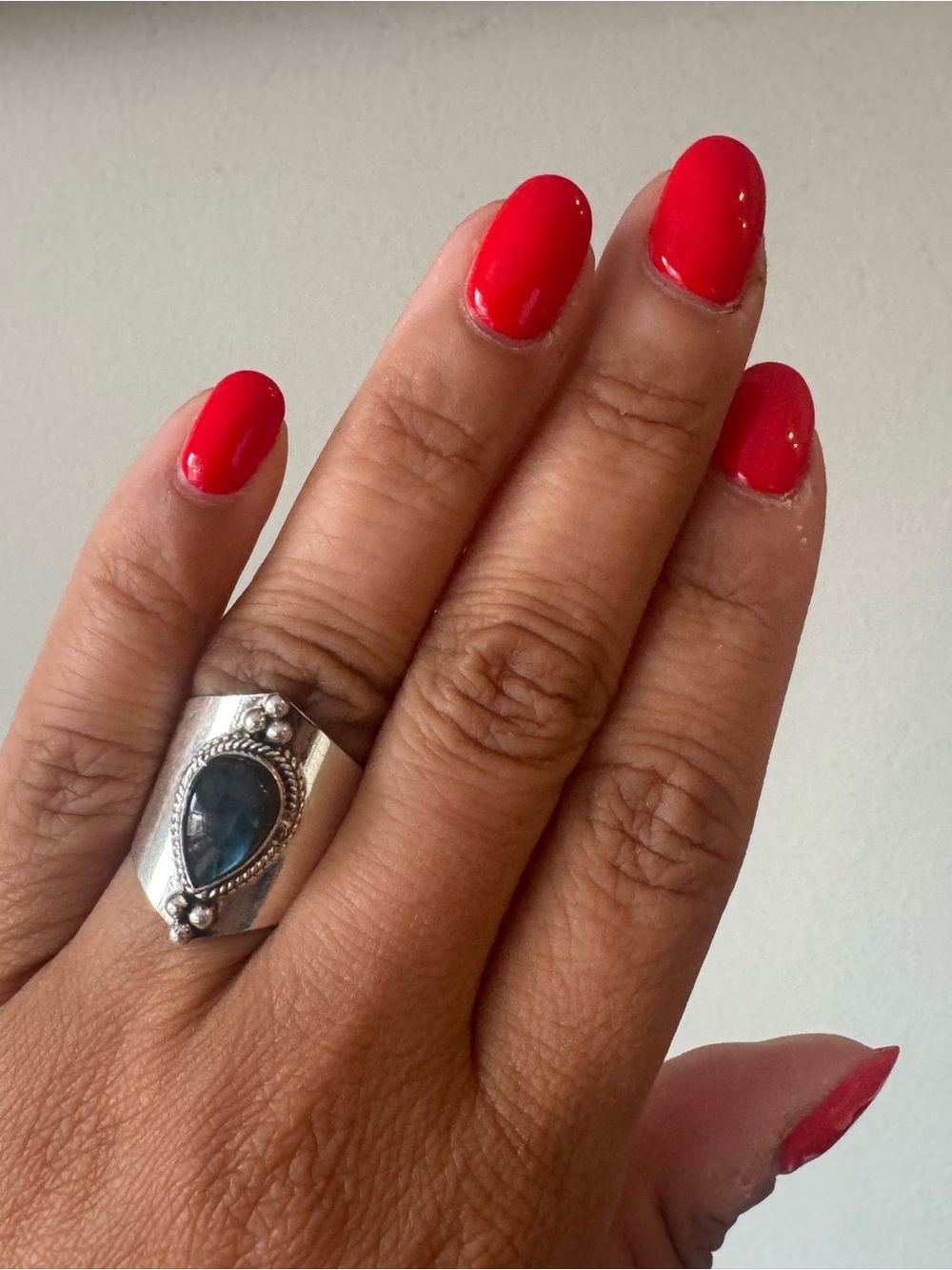 🤩 925 LABRADORITE RING - Picture 1 of 9